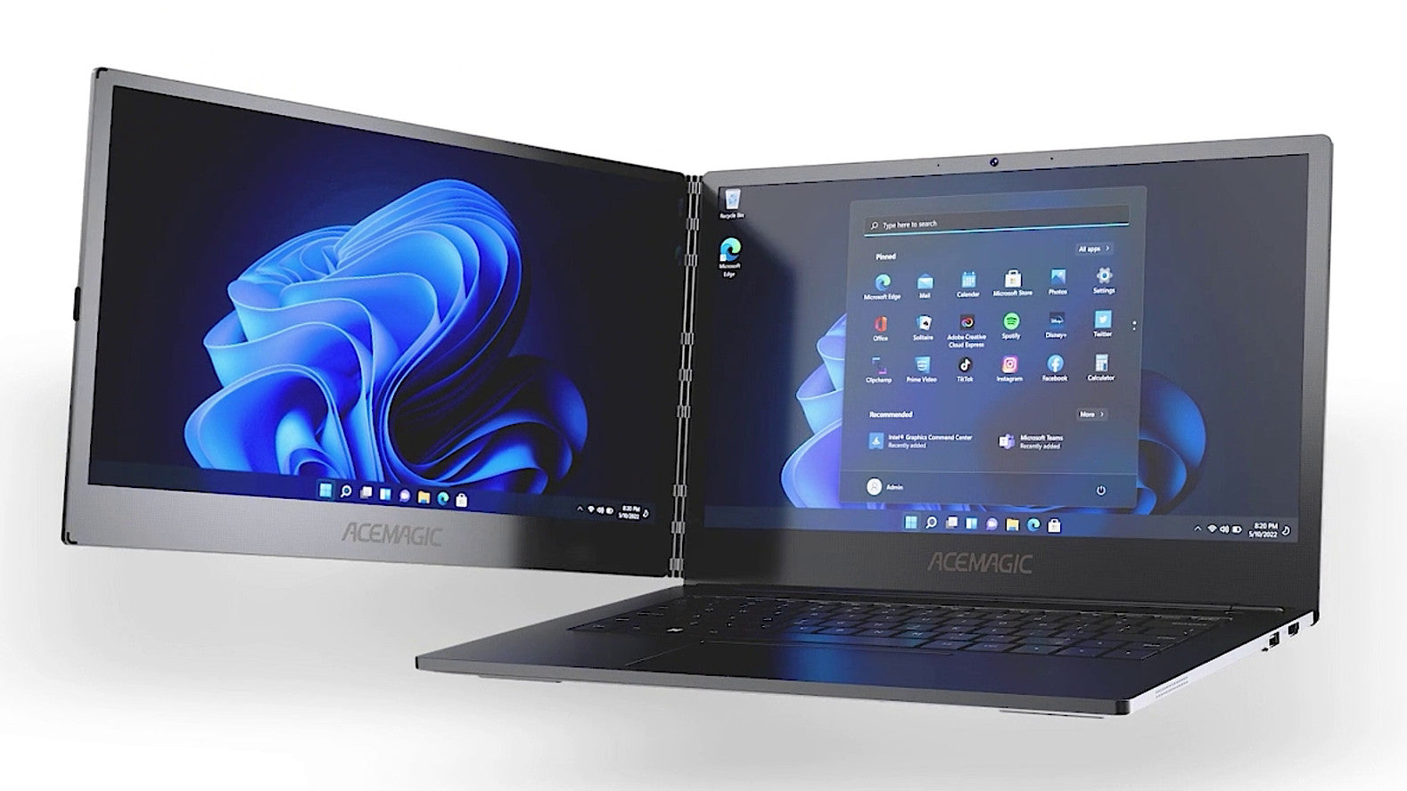 画面を横向きに展開できる2画面ノートPC「ACEMAGIC X1」 – ACEMAGIC JP