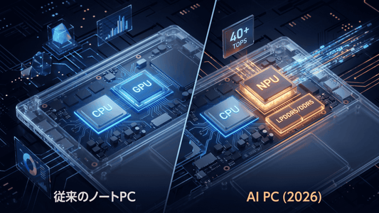 普通のノートPC vs AI PC