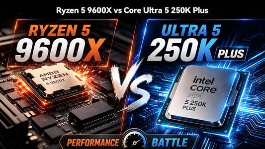 Ryzen 5 9600X vs Intel Core Ultra 5 250K Plus