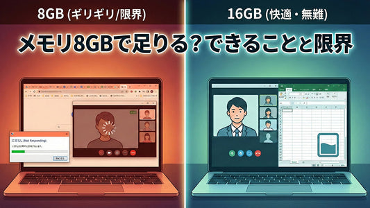 メモリ8GBで足りる？できることと限界