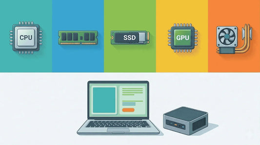 ノートパソコンとミニPCの5つの構成要素