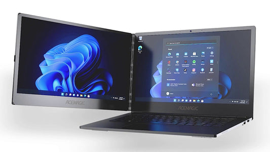 画面を横向きに展開できる2画面ノートPC「ACEMAGIC X1」
