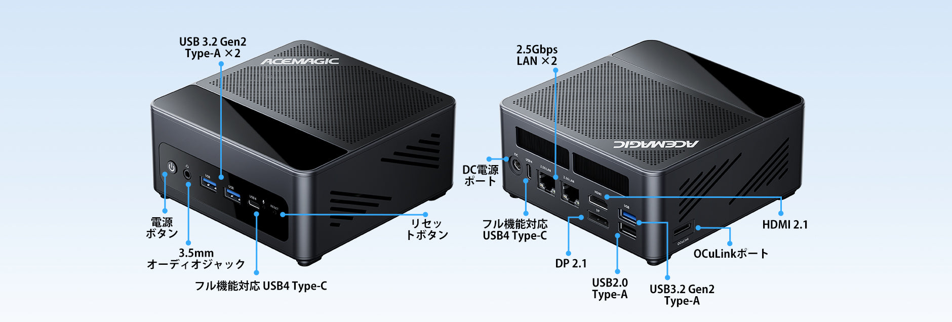 ACEMAGIC F5A AMD Ryzen AI 9 HX 470 ミニPC – ACEMAGIC JP