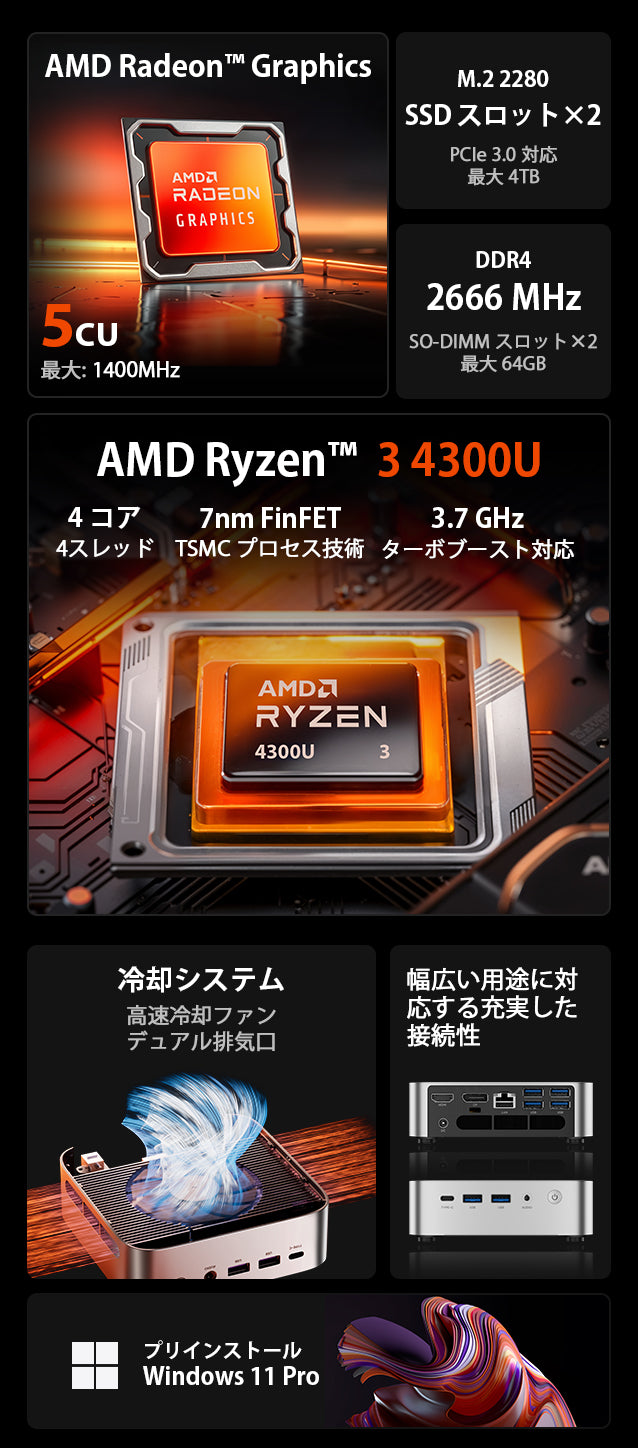 ACEMAGIC K1 AMD Ryzen 3 4300U ミニPC – ACEMAGIC JP