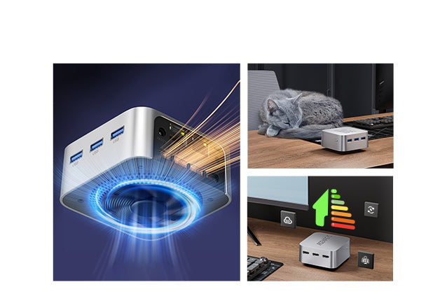 ミニPC MiniPC ACEMAGIC T8PLUS ACEMAGIC Mini PC T8PLUS with 12th Alder Lake-N97 (4C/4T, Up